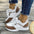 ChicLift Womens Lace Up Casual Sneakers for Everyday Wear - LauBelle Brand