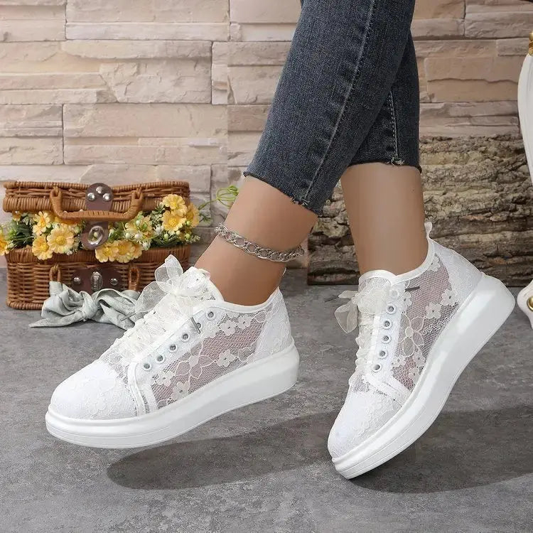 LacePrint Skate Shoes with Unique Lace Print Design - LauBelle Brand