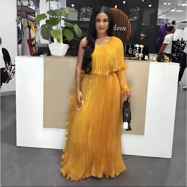 ColorWave Women's High Waist Maxi Skirt - LauBelle