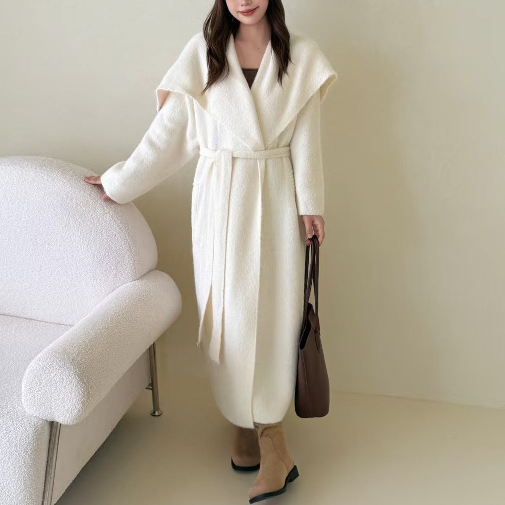Korean Chic Lapel Sweater Coat for Women – Idle Style - LauBelle
