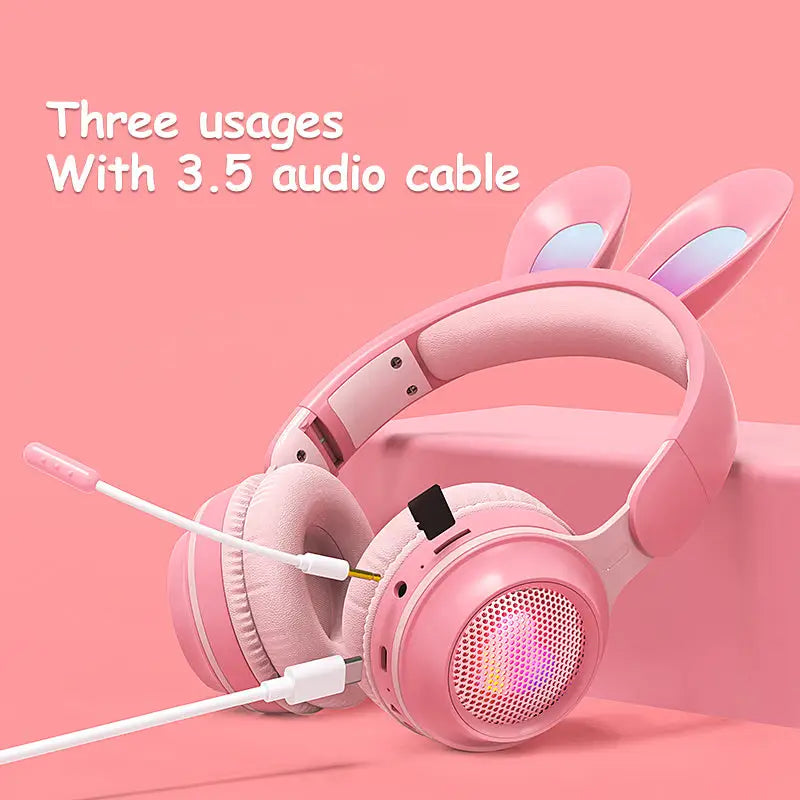 Bluetooth 5.0 Stereo Headphones with Call Function and Battery Display - LauBelle Brand