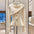 Autumn White Wool Jacket with Decorative Buttons - LauBelle Brand