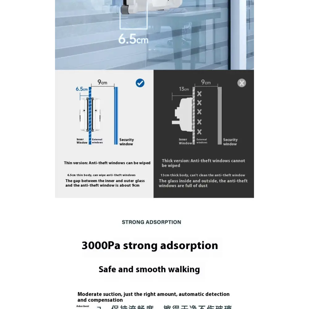 Intelligent Small Window Cleaner Robot Automatic Glass Window Robot - LauBelle Brand
