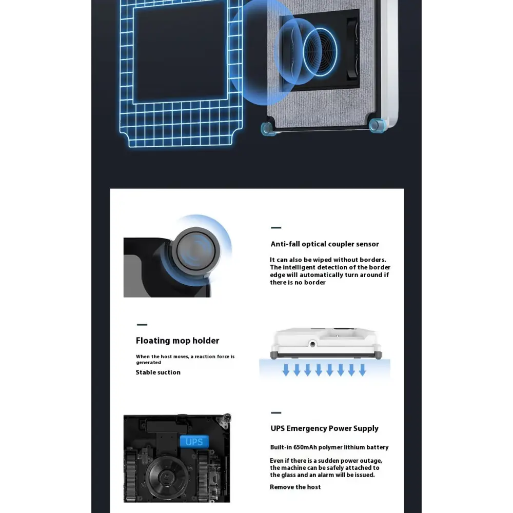 Intelligent Small Window Cleaner Robot Automatic Glass Window Robot - LauBelle Brand