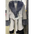 White Faux Mink Fur Coat with Belt and Cropped Silhouette - LauBelle Brand