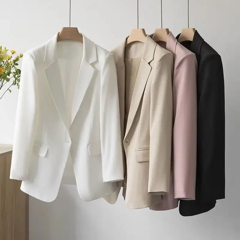 ChicBeige Tailored Blazer in Premium Fabric - LauBelle