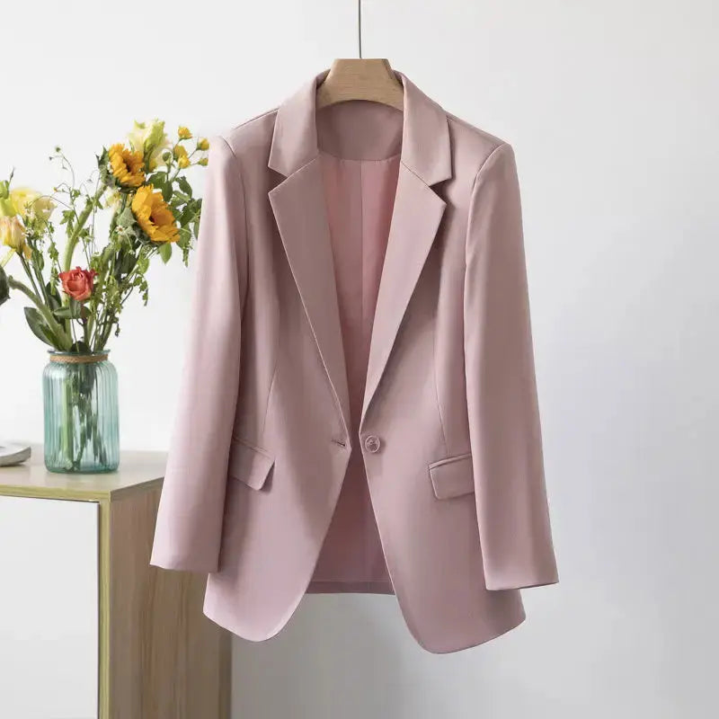 ChicBeige Tailored Blazer in Premium Fabric - LauBelle