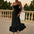Fashion Suspenders Large Flower A-Line Swing Dress - LauBelle Brand