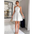 Lace Patchwork Long Dress with Elegant Modern Design - LauBelle Brand