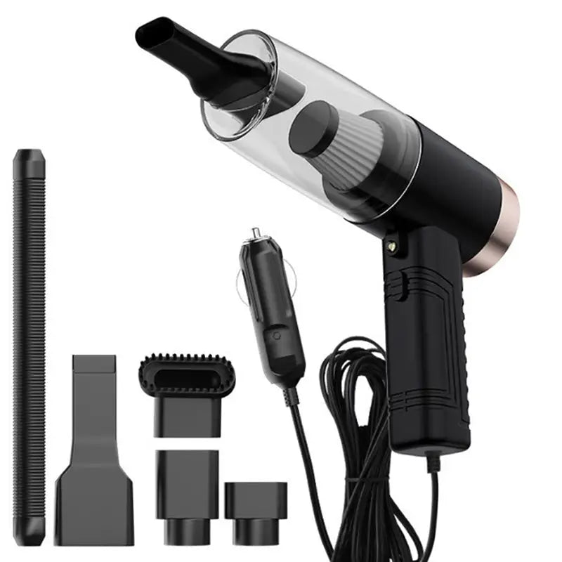 Portable Vacuum Cleaner for Home and Car with Five Accessories - LauBelle Brand