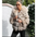 ChicBlend Womens Patchwork Fur Grass Hoodie - LauBelle Brand