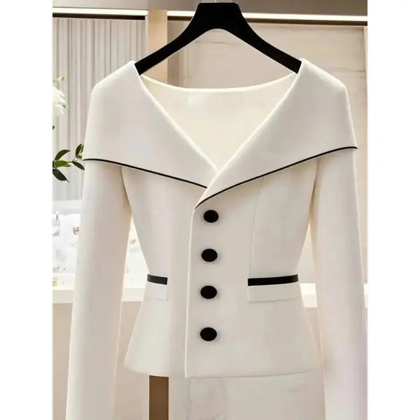 ChicMistress Ultimate White Elegance Coat for Women - LauBelle