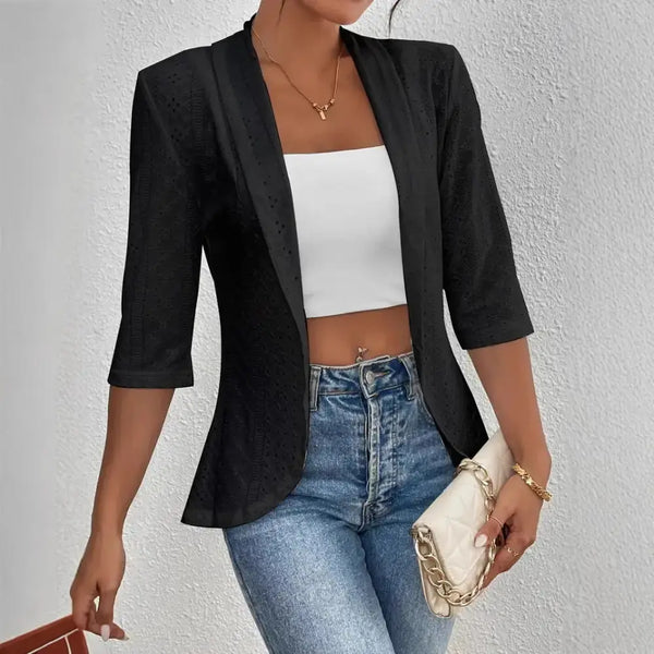 ChicWrap Womens Half Sleeve Shawl Coat with Relaxed Fit - LauBelle