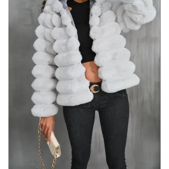 CozyChic Faux Fur Cropped Jacket for Women - LauBelle