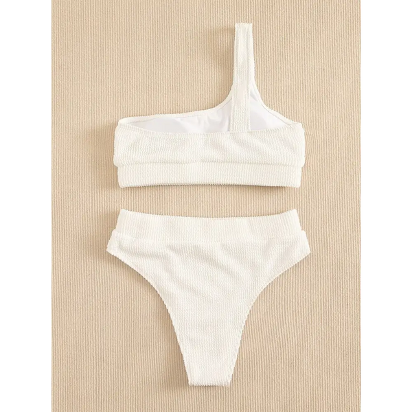 Flaunt One-Shoulder Bikini with Unique Asymmetrical Design - LauBelle
