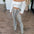 FlexFit Print Trousers with Flexible and Breathable Fabric - LauBelle