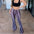 FlexFit Print Trousers with Flexible and Breathable Fabric - LauBelle