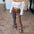 FlexFit Print Trousers with Flexible and Breathable Fabric - LauBelle