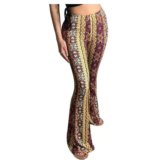 FlexFit Print Trousers with Flexible and Breathable Fabric - LauBelle