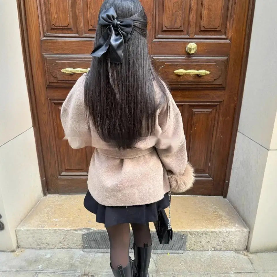 FluffyCoat Luxe Furry Long Overcoat for Elegant Warmth - LauBelle