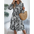 Leopard Luxe Dress with Contrasting Color and Bold Print - LauBelle Brand