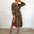 Leopard Print Lace-Up Dress for Women - LauBelle Brand