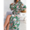 Retro Flower Tie Dress with Vibrant Floral Print - LauBelle Brand