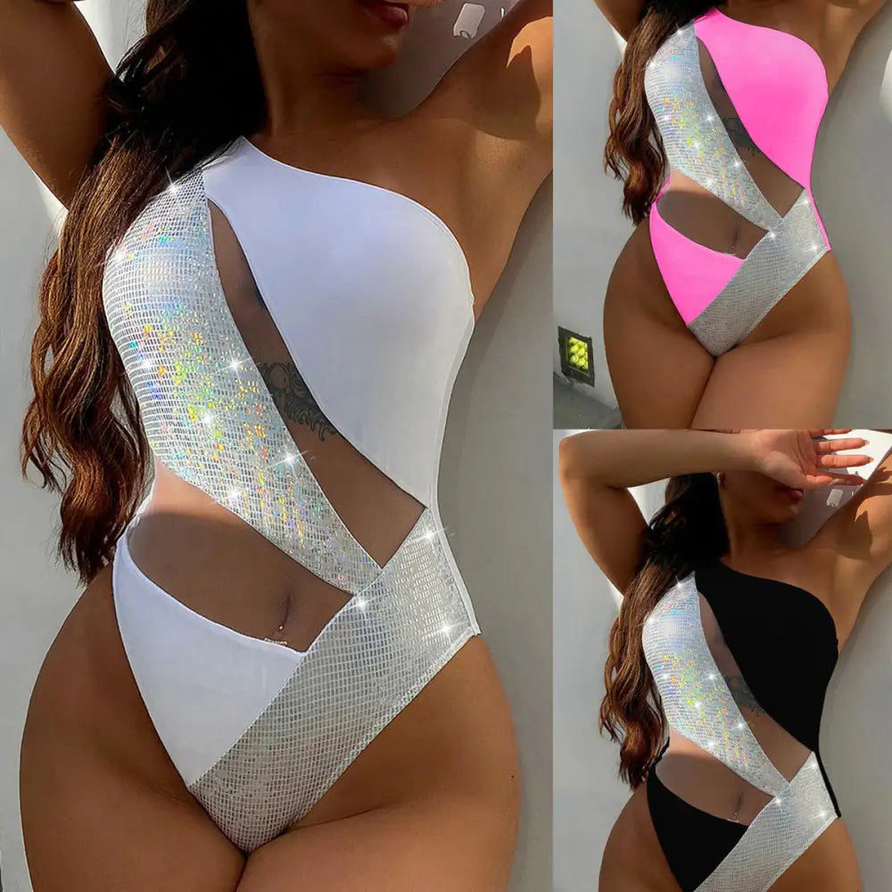 Seamless MeshFusion One-Piece Swimsuit for Comfortable Swimming - LauBelle