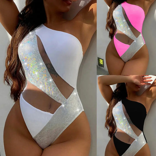 Seamless MeshFusion One-Piece Swimsuit for Comfortable Swimming - LauBelle