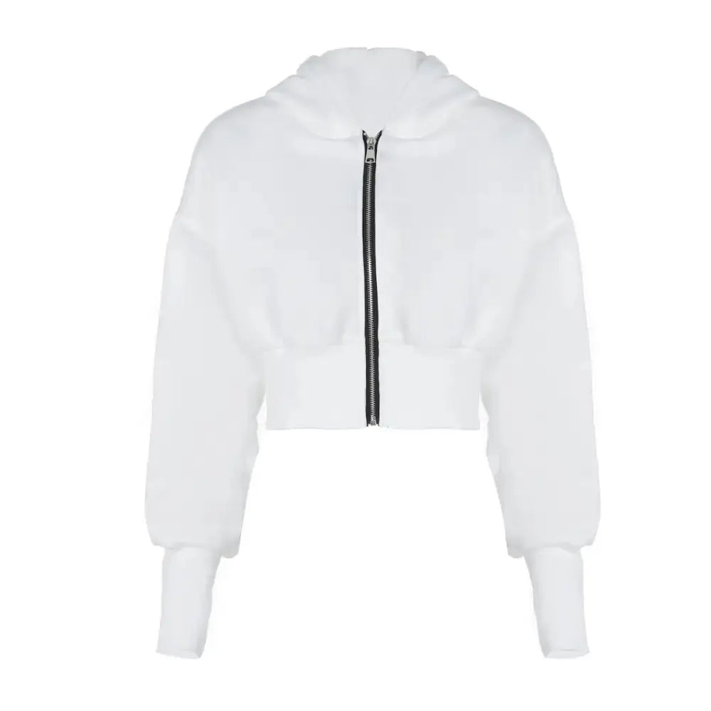 Zipper Hooded Cardi for Layering and Transitional Weather - LauBelle Brand