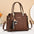 SquareZip PU Bag: Stylish Storage with Sandwich Pocket - LauBelle