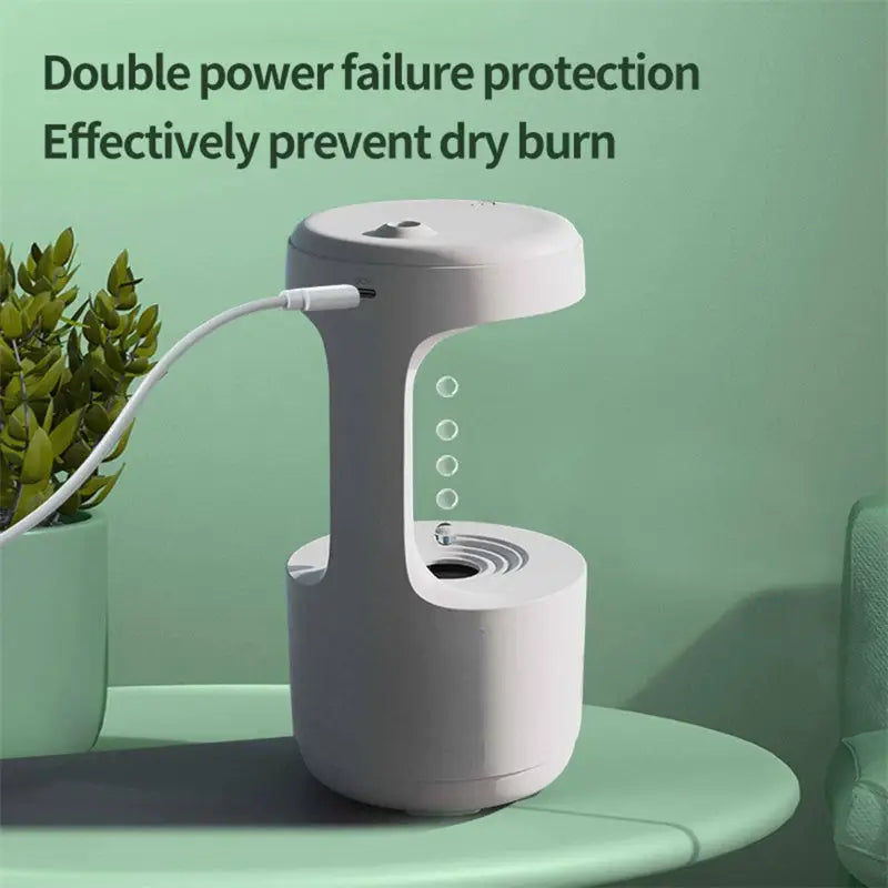 Bedroom Humidifier with Anti Gravity Water Droplets and Ultrasonic Atomization - LauBelle Brand