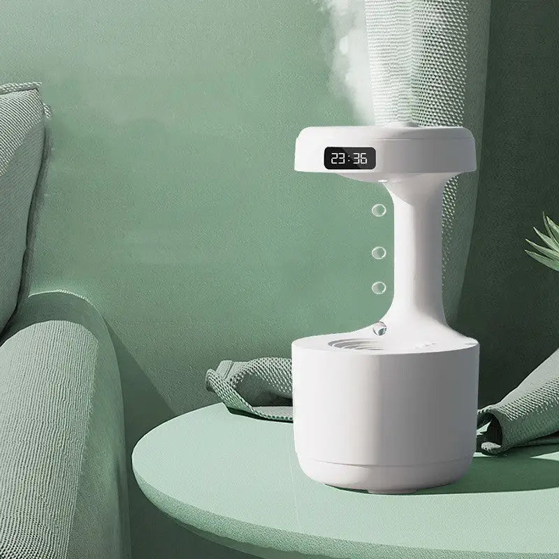 Bedroom Humidifier with Anti Gravity Water Droplets and Ultrasonic Atomization - LauBelle Brand