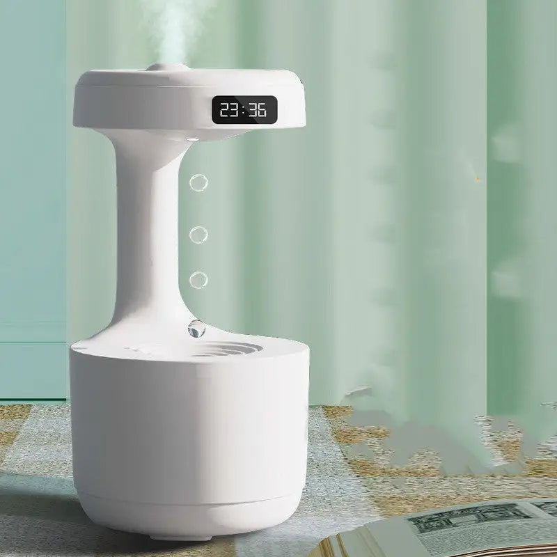 Bedroom Humidifier with Anti Gravity Water Droplets and Ultrasonic Atomization - LauBelle Brand