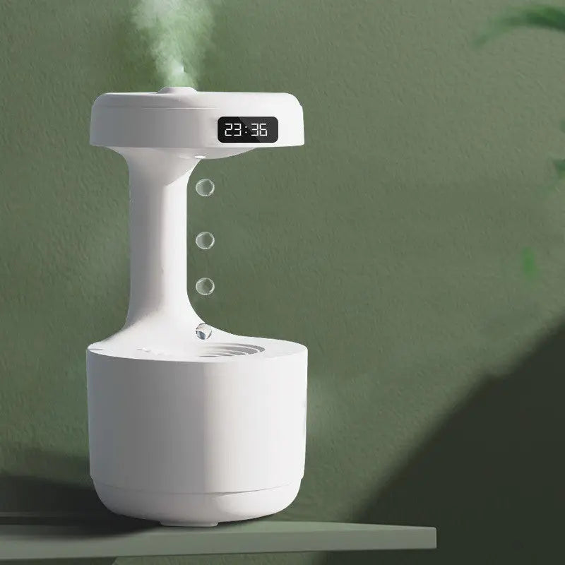 Bedroom Humidifier with Anti Gravity Water Droplets and Ultrasonic Atomization - LauBelle Brand