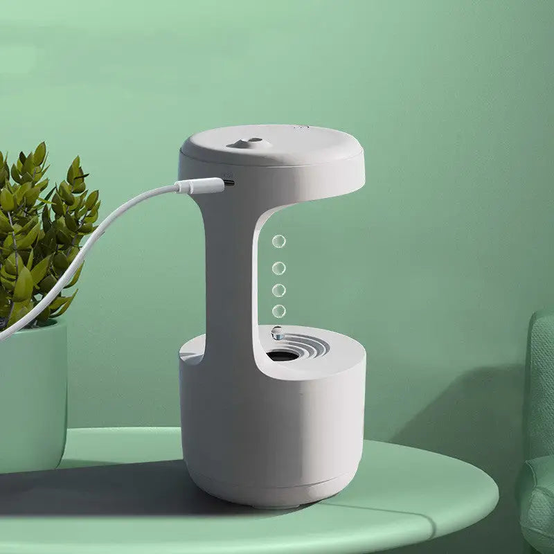 Bedroom Humidifier with Anti Gravity Water Droplets and Ultrasonic Atomization - LauBelle Brand
