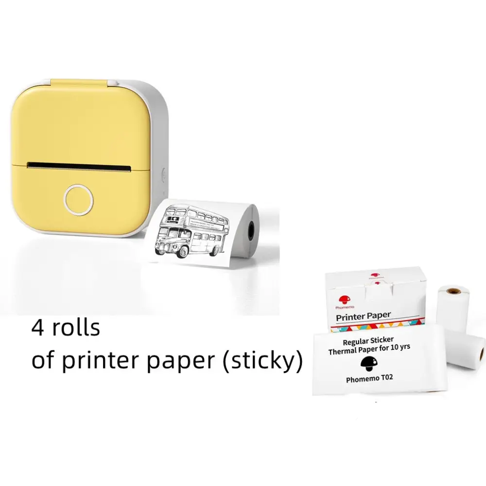 Phomemo T02 Mini Inkless Pocket Printer with Extensive Question Banks - LauBelle