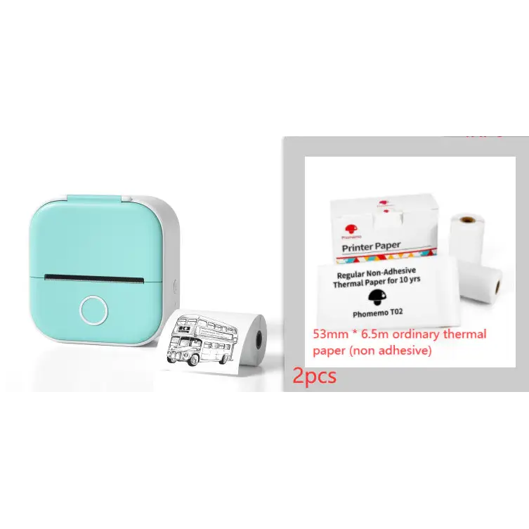 Phomemo T02 Mini Inkless Pocket Printer with Extensive Question Banks - LauBelle