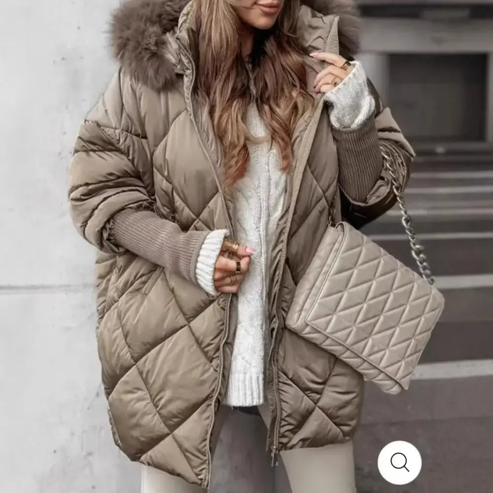 FrostGuard Hooded Cardigan Coat with Fleece Lining - LauBelle Brand