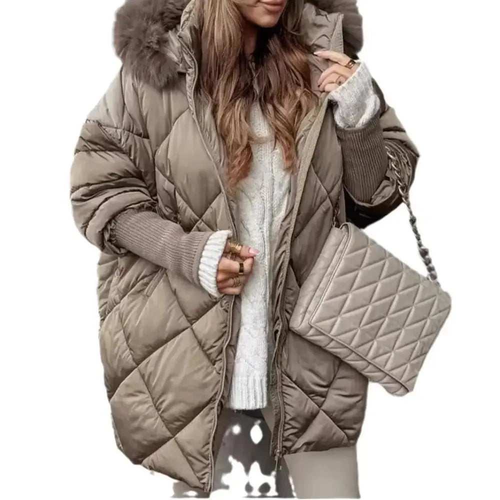 FrostGuard Hooded Cardigan Coat with Fleece Lining - LauBelle Brand