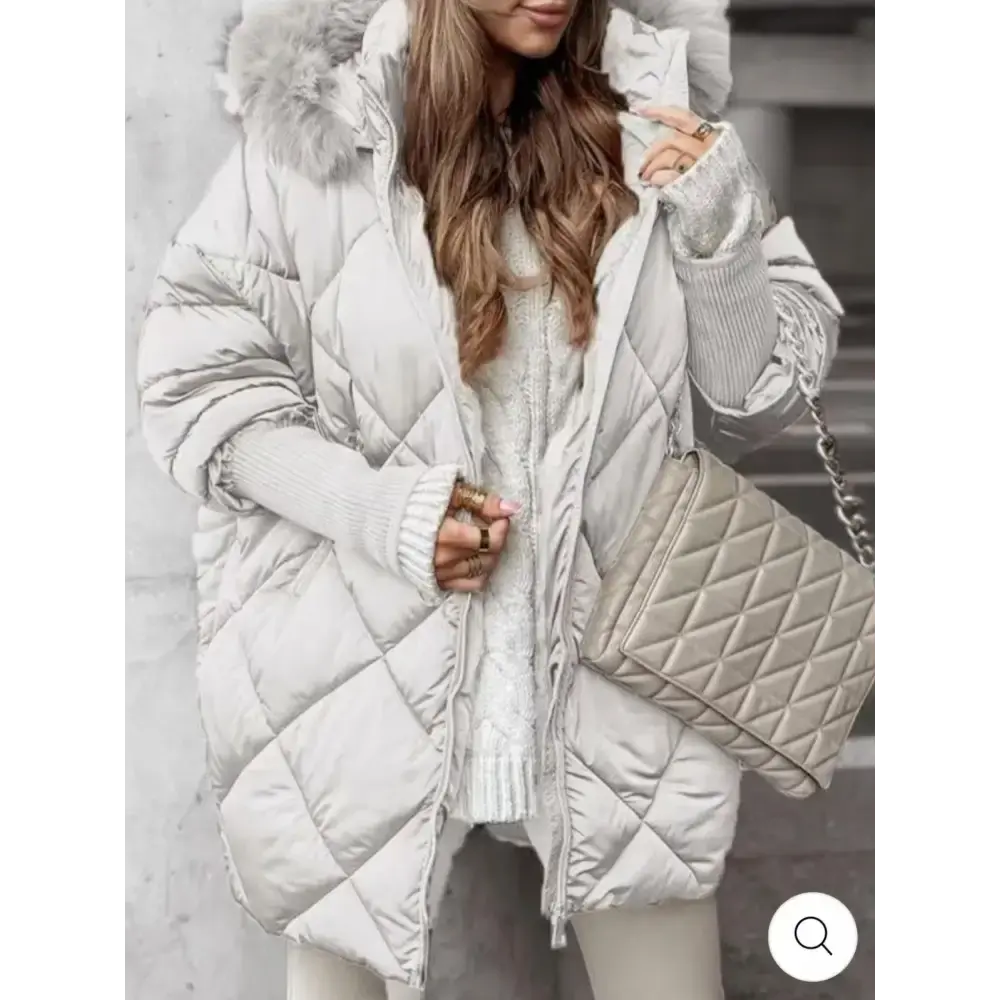 FrostGuard Hooded Cardigan Coat with Fleece Lining - LauBelle