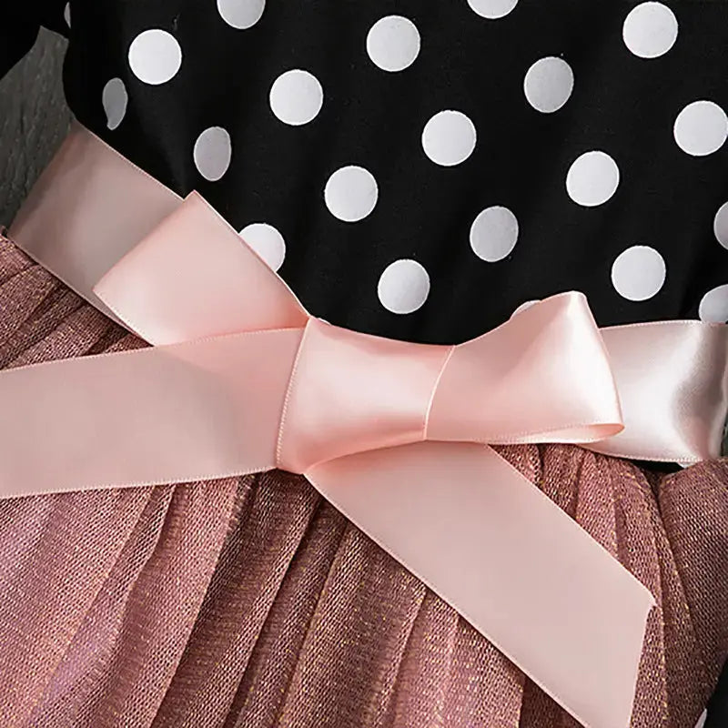 Princess Dot Dress with Classic A-Line Silhouette - LauBelle