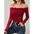 Graceful Lace Off Shoulder Fan Collar Top - LauBelle