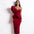 GlamourGoddess Elegant Cinched Waist Flowing Skirt Dress - LauBelle Brand