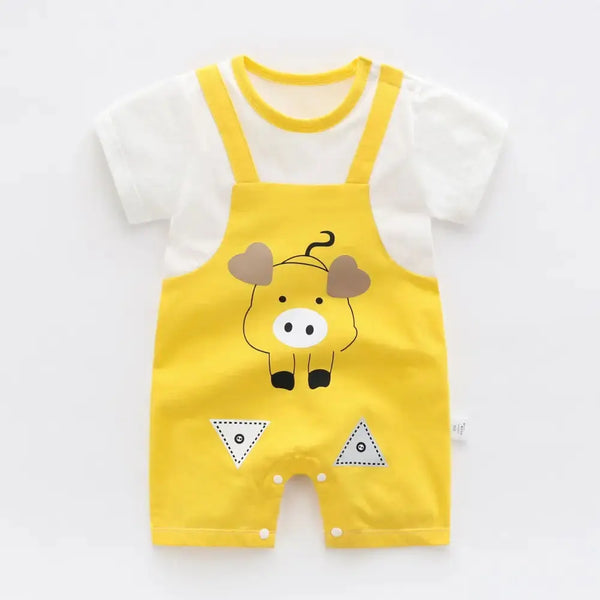 SunnyTots Pure Cotton Baby Romper for Sensitive Skin - LauBelle