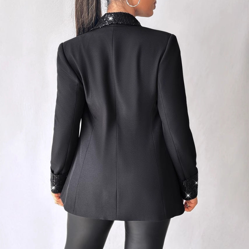 GlamSequin Chic Cross-Border Blazer Jacket - LauBelle