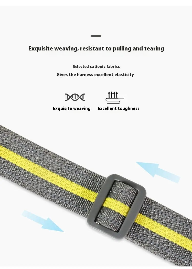 QS 076 Nylon Pet Chest Strap with Chain Ring and Rope Packing