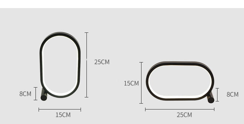 Seiko Iron LED Lamp with Elegant Minimalist Design