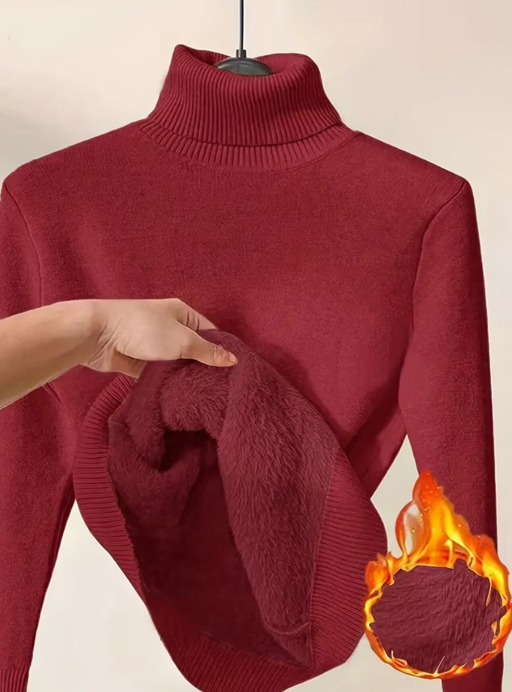 Elegant Thick Knit Turtleneck Sweater for Women - LauBelle Brand