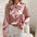 Satin Bow Blouse - Women's Casual Long Sleeve Top - LauBelle Brand